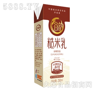 谷韻糙米乳利樂裝250ml