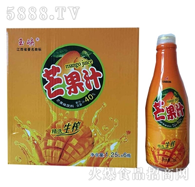 玉峽芒果汁1.25lx6瓶