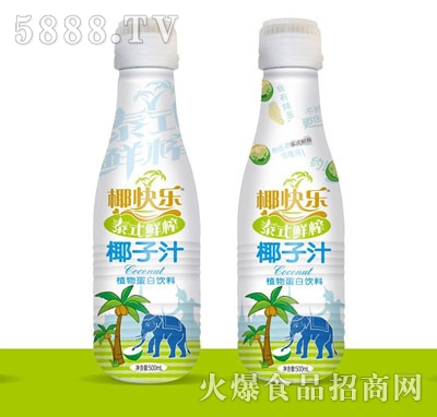 椰快樂(lè)泰式鮮榨椰子汁植物蛋白飲料500ml