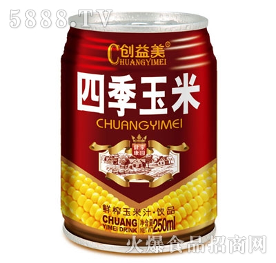 創(chuàng)益美四季玉米鮮榨玉米汁250ml