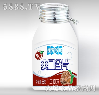 視界牧場維c無糖爽口含片正梅味38克