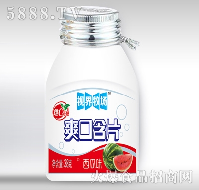 視界牧場維c無糖爽口含片西瓜味38克
