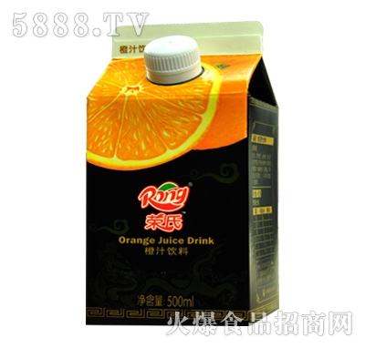 500ml榮氏屋頂盒橙汁