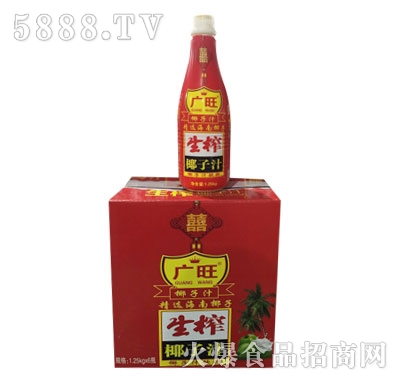 廣旺生榨椰子汁1.25kgx6