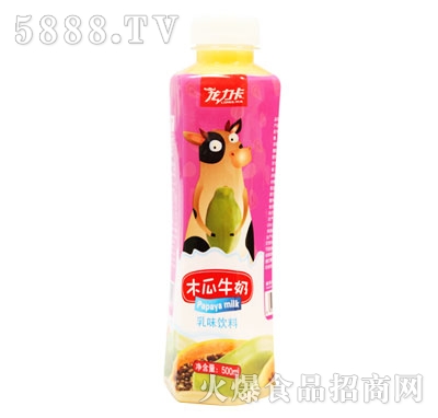 龍力卡木瓜牛奶乳味飲料500ml