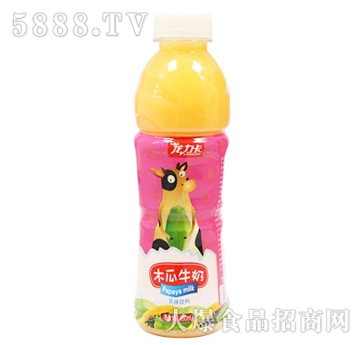 龍力卡木瓜牛奶乳味飲料600ml