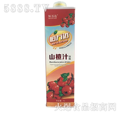 恒萬達山楂汁飲料1L