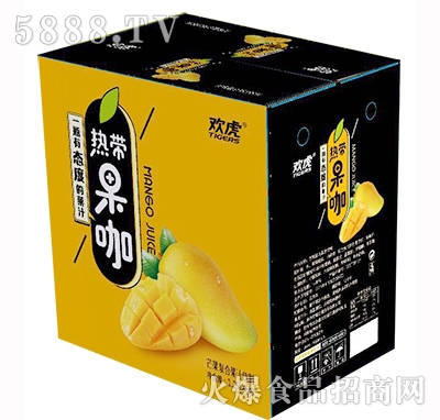歡虎熱帶果咖芒果復(fù)合果汁飲料1.25Lx6瓶