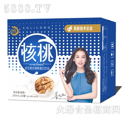 澳利龍核桃花生復(fù)合植物蛋白飲品240mlX20