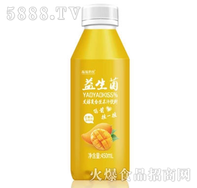 搖搖潮飲益生菌發(fā)酵芒果汁450ml