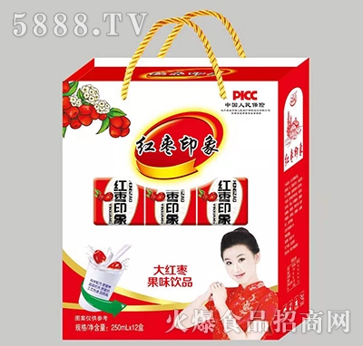 衛(wèi)邦紅棗印象大紅棗果味飲品250mlx12盒