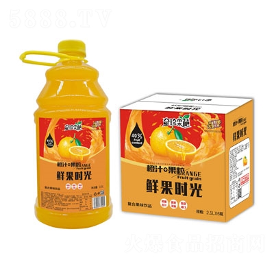 奇珍菓葩橙汁+果粒復(fù)合果味飲品2LX6