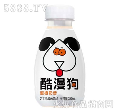 酷漫狗蜜橙奶昔380ml
