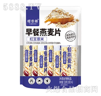 檬香趣紅豆薏米早餐燕麥片200g（35g×6）