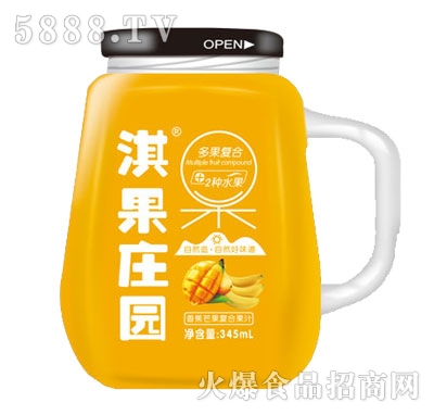 淇果莊園香蕉芒果復(fù)合果汁345ml