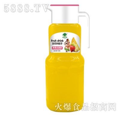 淇果莊園草莓戀菠蘿復(fù)合果汁1.5L