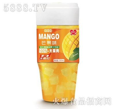 戀愛(ài)果實(shí)益生菌芒果果粒果汁380ml