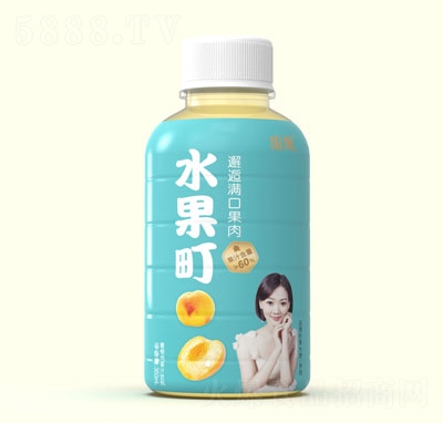 國傲水果町黃桃肉果汁飲料350ml