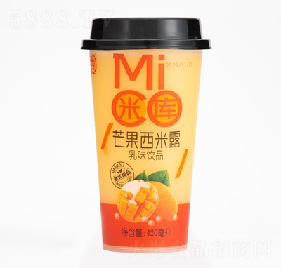 米庫芒果西米露乳味飲料420ml
