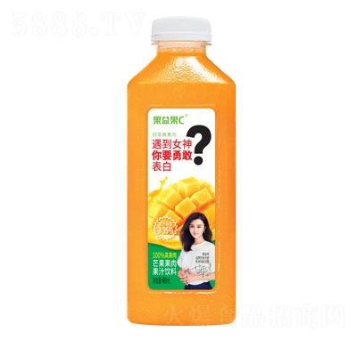 果益果C芒果果肉果汁飲料488ml