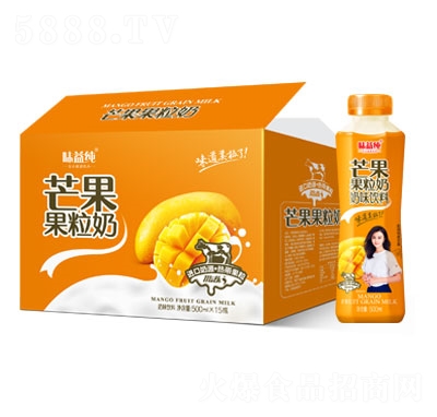 味益純芒果果粒奶500mlx15