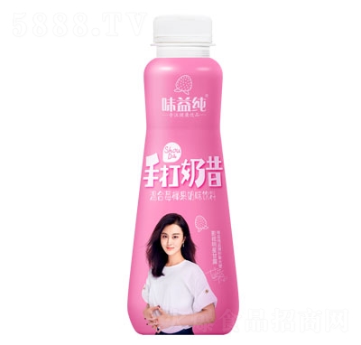 味益純手打奶昔混合莓奶味飲料420ml