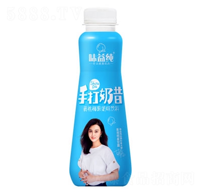 味益純手打奶昔黃桃椰果奶味飲料420ml