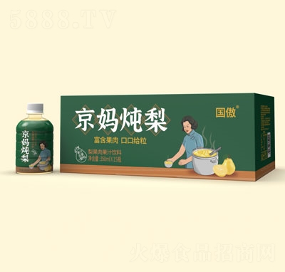 國傲京媽燉梨梨果肉果汁飲料350mlX15