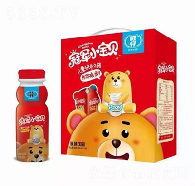 旺仔冠軍小寶貝鈣加鋅乳味飲品200mlX16瓶