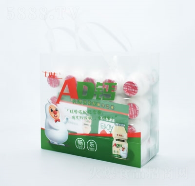 七娃AD鈣乳酸菌飲品100nlX5瓶禮盒