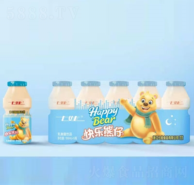 七娃快樂熊仔乳酸菌飲品100mlX5瓶