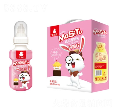 七娃福爾摩斯鈣加鋅乳味飲品200mlX16瓶