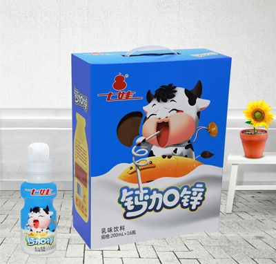 七娃鈣加鋅乳味飲料200mlX16瓶