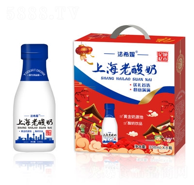 法希妮上海老酸奶338mlX8