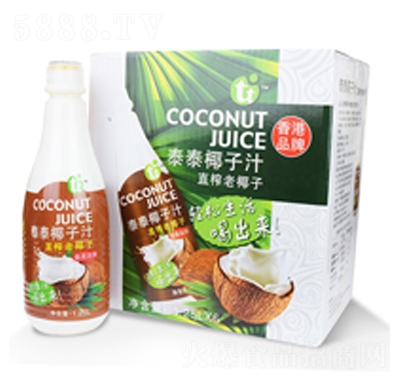 奇樂源椰子汁植物蛋白飲料1.25LX6支裝飲料招商
