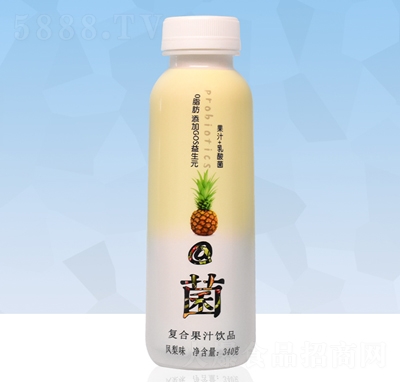 @菌復(fù)合果汁飲品鳳梨味340g