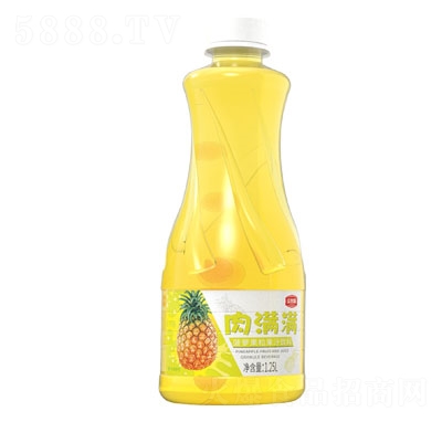 肉滿滿菠蘿果粒果汁飲料1.25L