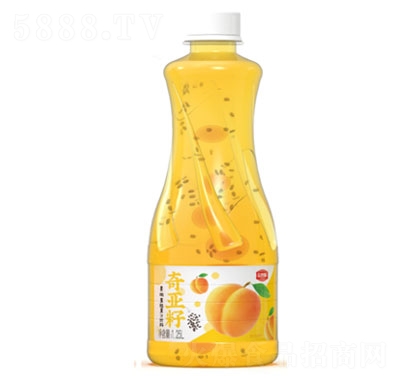 京智源奇亞籽黃桃果粒果汁飲料1.25L