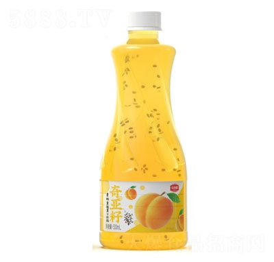 京智源奇亞籽黃桃果粒果汁飲料500ml