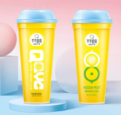 芊芊雅果百香果+菠蘿汁飲品610ml