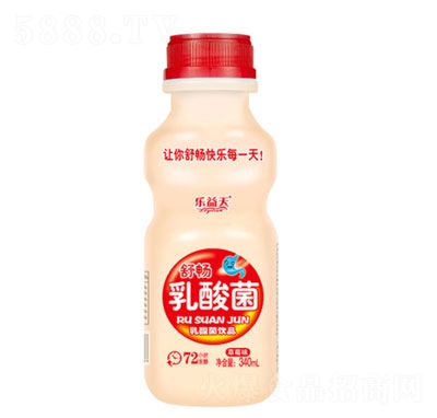 樂益天草莓味乳酸菌飲品340ml