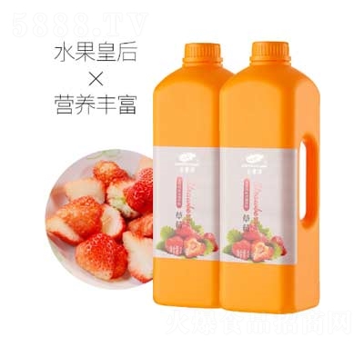 谷豐源草莓水果風(fēng)味濃縮飲料2.1kg