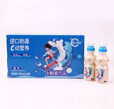 虎潤優(yōu)C優(yōu)E乳酸菌飲品原味200mlX24