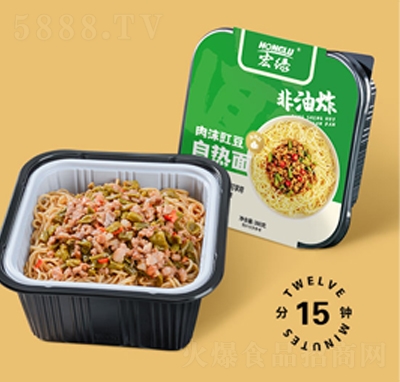 宏綠肉沫豇豆面方便速食食品招商代理