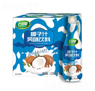 臺(tái)椰椰子汁風(fēng)味飲料1.25LX6瓶