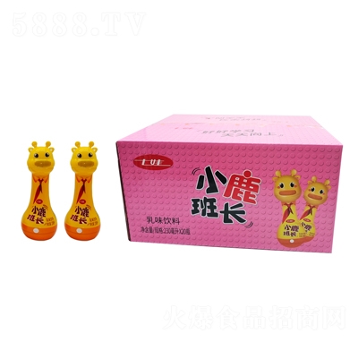 七娃小鹿班長乳味飲料230毫升x20瓶?jī)和蓍e食品招商代理
