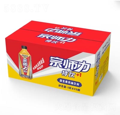 宗師力特飲維生素風(fēng)味飲料功能飲料招商1升×15瓶