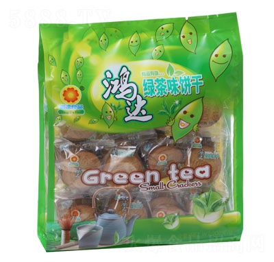 鴻達綠茶味酥性餅干200g