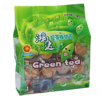 鴻達綠茶味酥性餅干400g