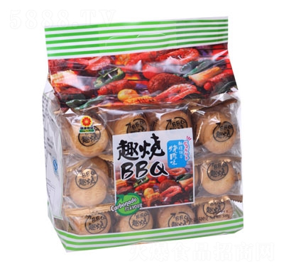 鴻達趣燒BBQ酥性餅干500g